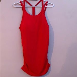 Red athletic tank